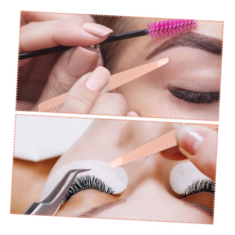 Mikinona Precision Eyebrow Tweezers by 4pcs Stainless Steel Lash Tweezers