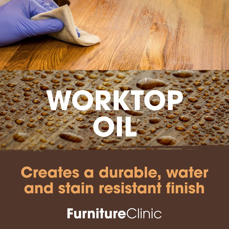Furniture Clinic Worktop Oil 500ml - Food Safe, Quick Drying