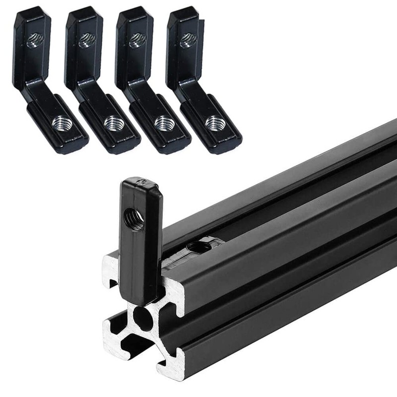 20pcs T-Slot L Shape Interior Corner Connector Joint Brackets +