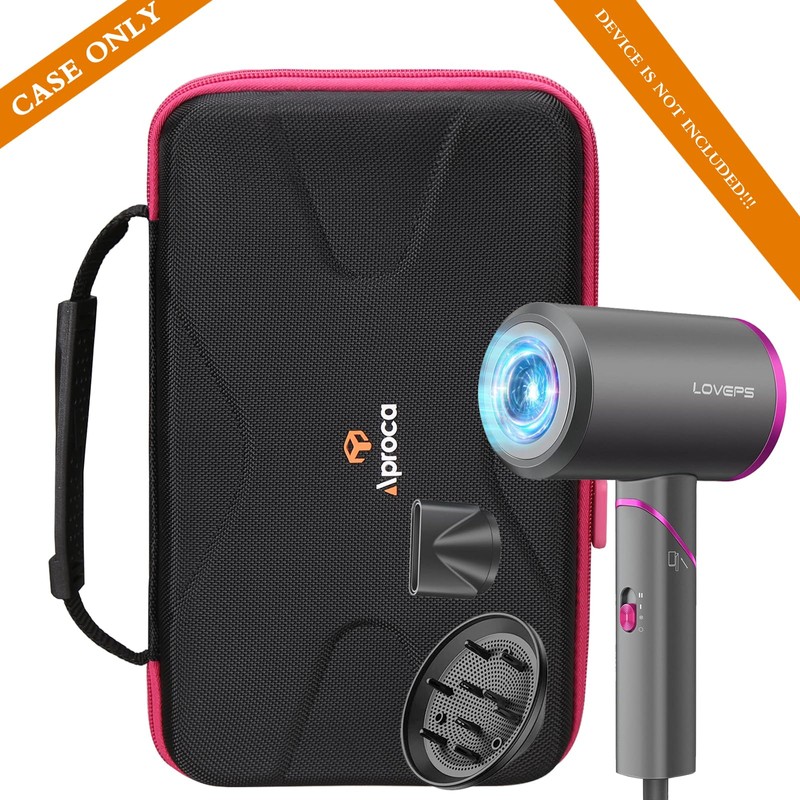 Aproca Portable Dryer Case Fit LOVEPS Hair Dryer and Accessories-Storage