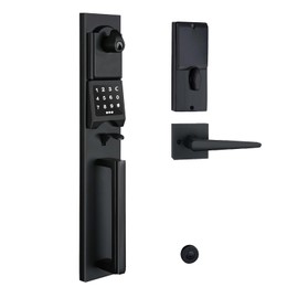 NEWBANG Smart Electronic Door Lockset with Keypad for Single Door,Keyless Electronic Front Door Handleset with Adjustable Hole Postion.