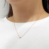 Metal Heart 1 Row Necklace Gold (N3261 – G)