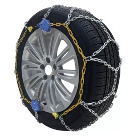 OakTen Set of 2  Passenger Car Snow Chains with Tensioner fits Tire Size 215/65R17