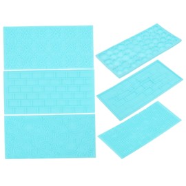 Gadpiparty 6Pcs Polymer Clay Texture Mats Set Durable Plastic Embossing Tools for DIY Crafting Convenient Clay Printing Pads for Home Studio Use Easy to Clean and Reusable Clay