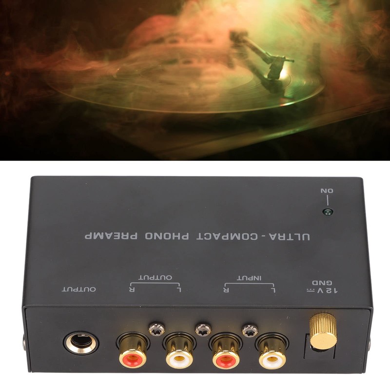 Preamplificador de Tocadiscos Phono, PP400 Entrada Estéreo Salida Amplificador de