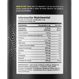 Carnitina De 180 Cápsulas. B Life Carnitine Blend. Sin Sabor