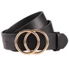 Earnda Women's Leather Belt Fashion Soft Faux Leather Waist Belts