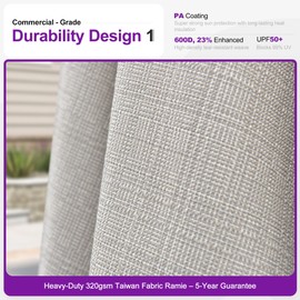 PURPLE LEAF 9 FT Semi-Auto Outdoor Patio Umbrella Market Table Sun Umbrellas with 8 Aluminum Sturdy Ribs for Backyard Deck Garden Pool (Silver Pole Beige Canopy)