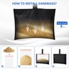 Yexcend 4 Packs Boat Cover Sand Bag Mooring Kit, 600D
