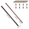 SUPERFINDINGS 4Pcs 2 Colors Faux Leather Bag Handles with Iron