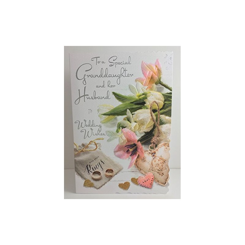 Granddaughter & Her Husband Wedding Day Card