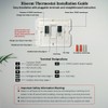 Thermostat for Heat Pump,Programmable Thermostat for House,Single-Stage Systems,2 Heat/1 Cool