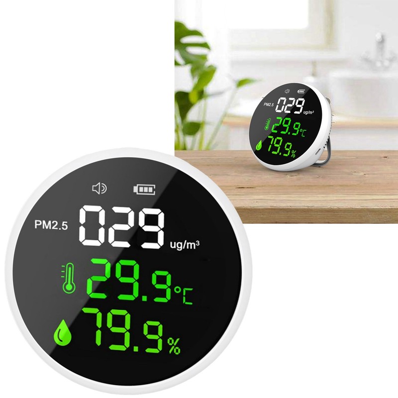 Air Quality Monitor Indoor PM2.5 Meter Mini Portable Smart Sensor