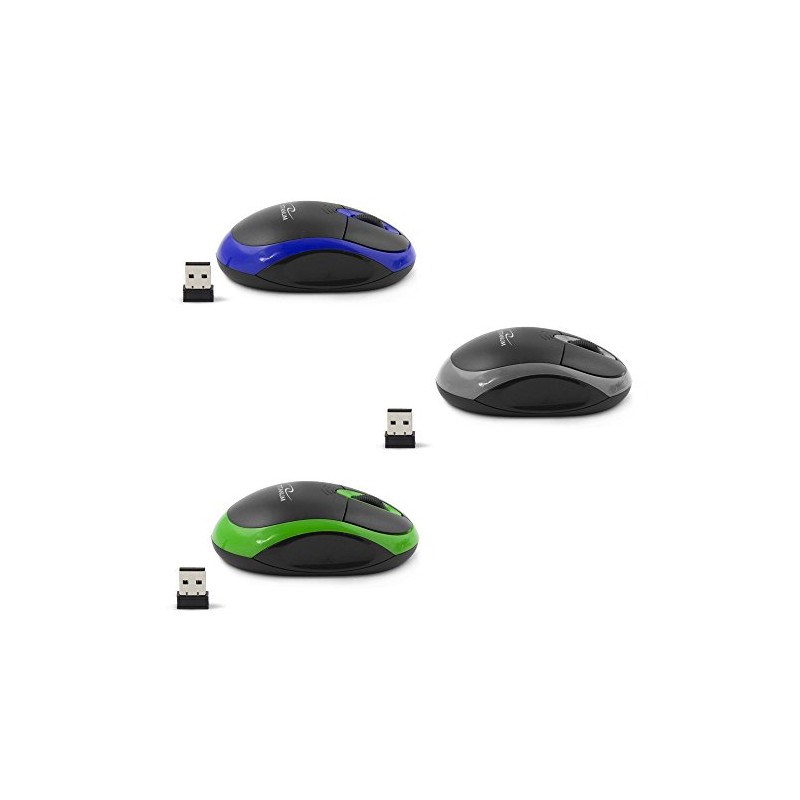 Titanum Kabellose Computer-Maus mit USB-Funkempfänger (klein & handlich, 3 Tasten,
