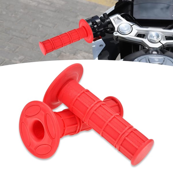 Yumfugu 2 PCS 7/8" 22mm Motorcycle Hand Grips, Anti-Slip Left
