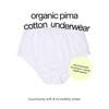 ODDO BODY 100% Organic Pima Cotton Underwear Mid-Rise Brief (Chalk,