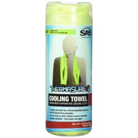 SAS Safety 7300-02 ThermaSure™ Microfiber Cooling Towel - INVUE Yellow - Retail