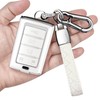 Sindeda for Jeep Key Fob Cover with Keychain Soft Full