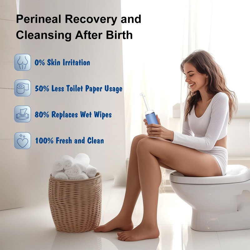 ABHQP Portable Travel Bidet - Handheld Peri Bottle for Women