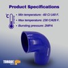 TORQUE 90 Degree Elbow 4-Ply Coupler Silicone Hose ID 3.5"