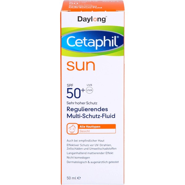 Cetaphil sun Daylong SPF 50+ Multi-Schutz-Fluid Gesicht, 50 ml Lotion