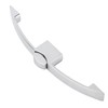 RV Push Button Pull Handle Latch Lock Arc Shape Glossy