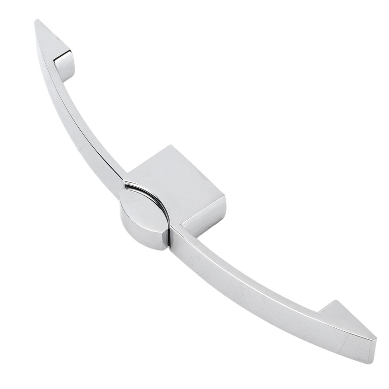 RV Push Button Pull Handle Latch Lock Arc Shape Glossy