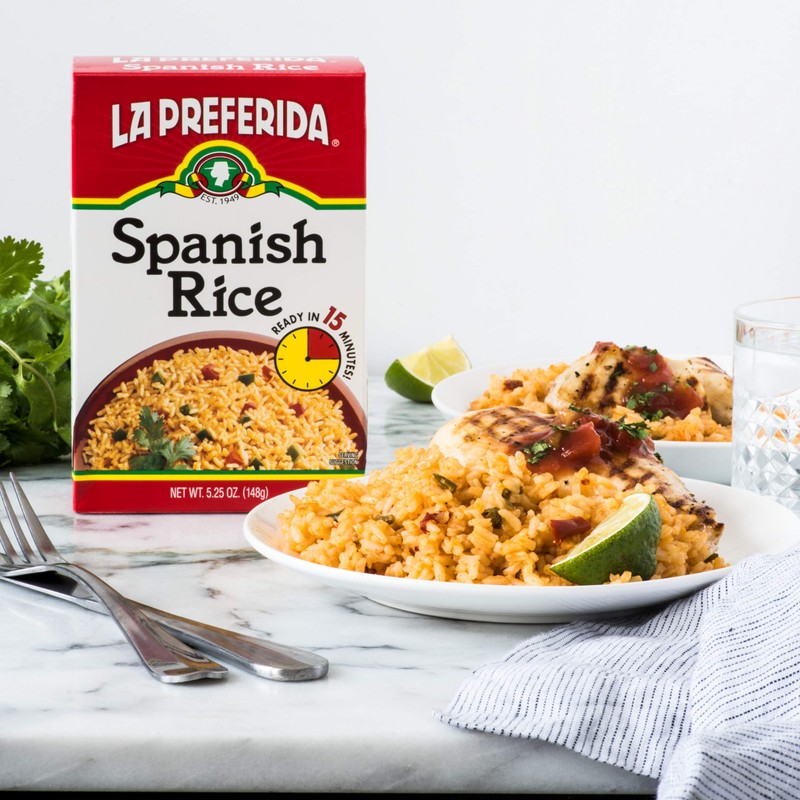 La Preferida Boxed Spanish Rice (Fluffy Mexican-Style Rice with Bell