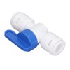 10Pcs Inline Shut Off Ball Valve 3/8in OD Plastic Quick