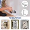 20 Pcs Wall Plate Spacer- Metal Flush Fit Device Leveling