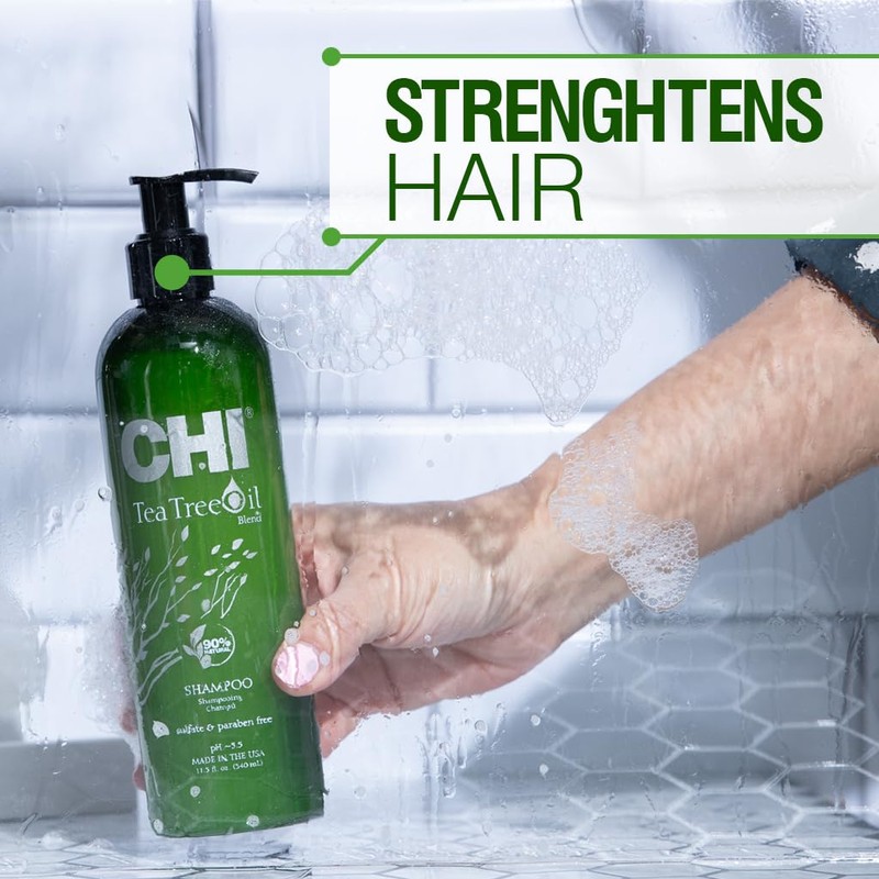 CHI Tea Tree Oil Shampoo, Strengthening Shampoo For Gently Cleansing