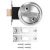 Round Door Lock, Home Bathroom DoubleSided Lock 304 Stainless Steel