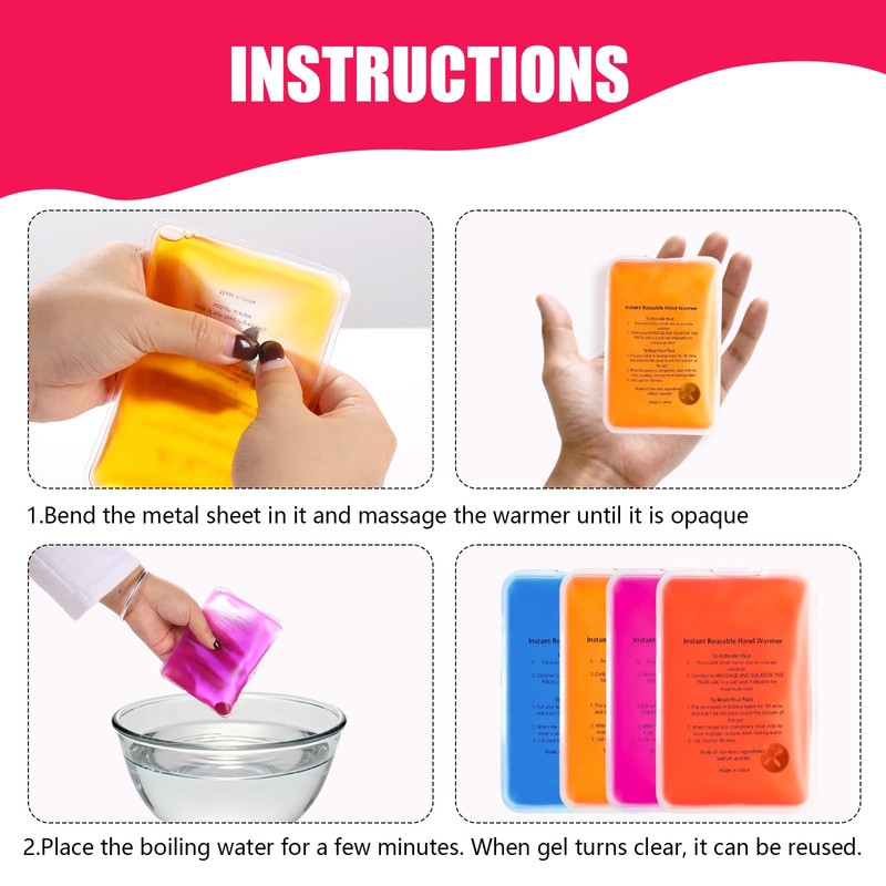 Reusable Snap Portable Lasting Heating Hands Heater,Pouch Gel Cute Long