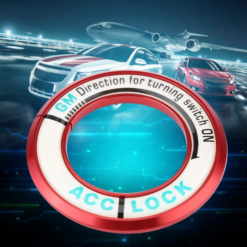 KIMISS Car Luminous Ignition Switch Ring Key Hole Cover Trim