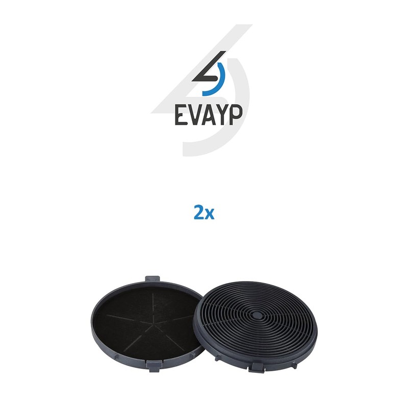 EVAYP 2 x activated carbon filters, suitable for PKM Cookology