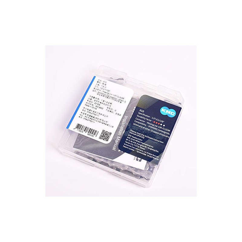 KMC_ 2019 X10.93 X10 Bicycle Chain 1/2 x 11/128 10-Speed