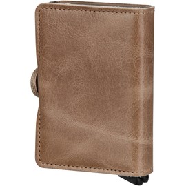 Bric's Vintage Style Leather Double Wallet, taupe, Classic