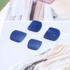 YienDoo False Nail for Toe Chic Exquisite Bridal Dark Blue