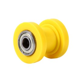10mm Chain Roller Slider Tensioner Wheel Guide Pit Dirt Mini Bike Moto ATV Yellow Blue Green Red Suitable Dirtbike Gas Petrol Motorized Conversions Kits (Yellow)