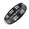 Tambourine Double Row 16 Pairs Metal Jingles Clear Sound Laser