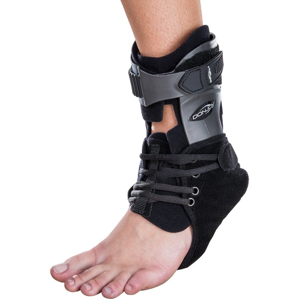 DonJoy Velocity ES (Extra Support) Ankle Brace: Wide Calf, Left Foot, Medium