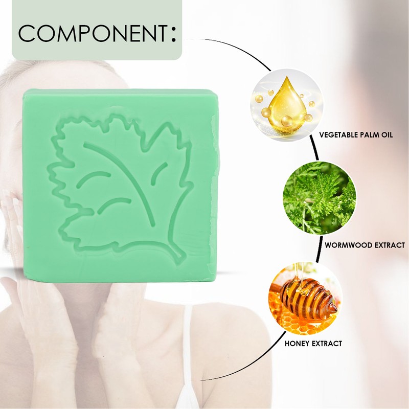 2 Pcs Mite Removal Oil Soap Household Skin Care Acne