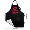 Echoserein Funny Kiss The Cook Apron Adjustable Bib Aprons With