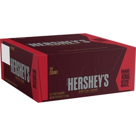 HERSHEY'S Special Dark Chocolate Candy Bars, King Size (Pack of 18)