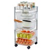 OnDisplay Multi-Tier Rotating Swivel Bin Storage Basket Tower - Kitchen/Bath/Laundry