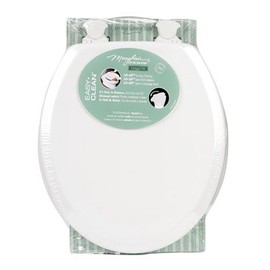 Mayfair Round White Molded Wood Toilet Seat