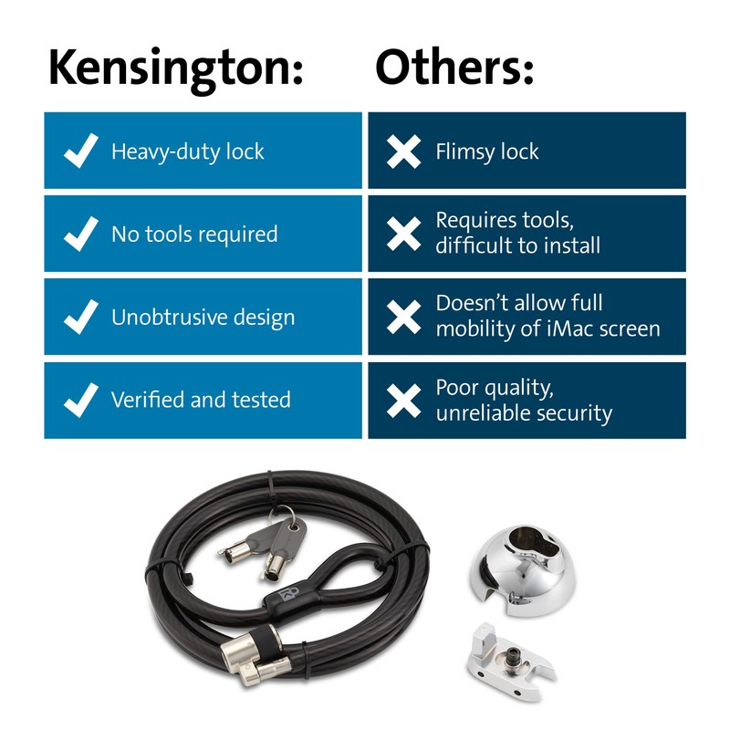 Kensington SafeDome Cable Lock for iMac 24 inch 2021 (K68995WW),