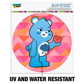 Care Bears: Unlock The Magic Grumpy Bear Automotive Car Window Locker Circle Bumper Sticker