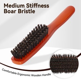 Hair Brush Set for Women/Men,Boar Bristle Hair/Beard Brush,Curved Vent Hair Brush,Wide Tooth Comb,Tail Comb,Texture Combs for Hair Styling & Beard Care