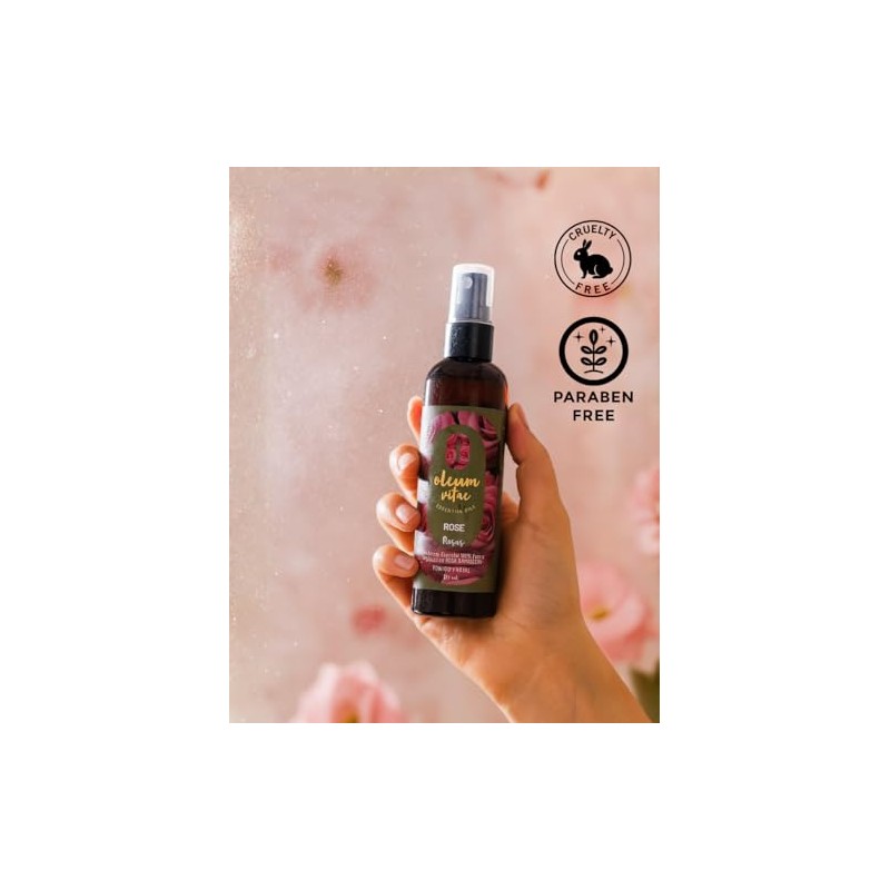OLEUM VITAE Tonico Facial con Aceite Esencial de Rosa Damascena